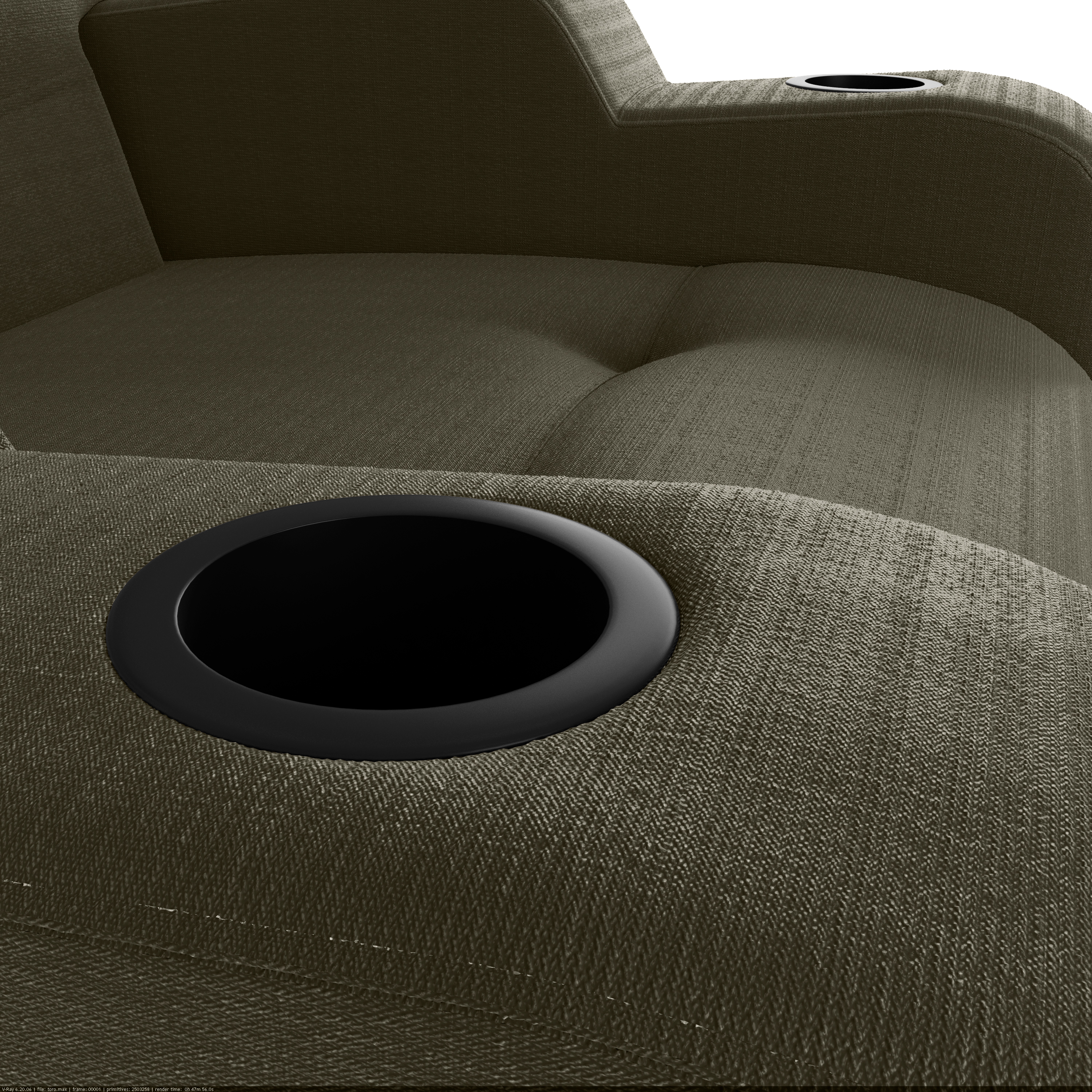 Poltrona reclinavel Toro Tecido: F-444 Veludo turkey