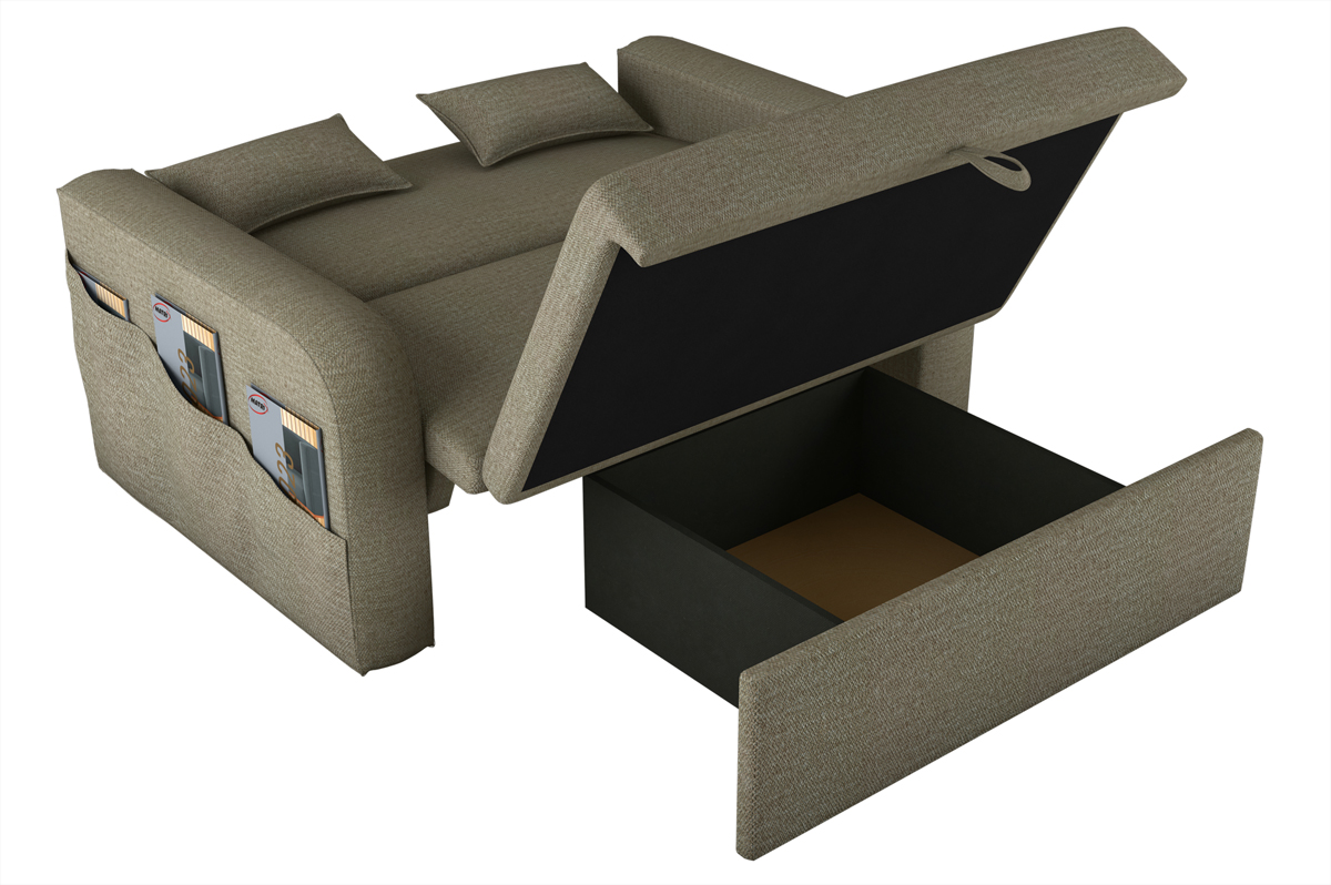 Sofa cama Lady dai Tecido: F-439 Veludo jaguar