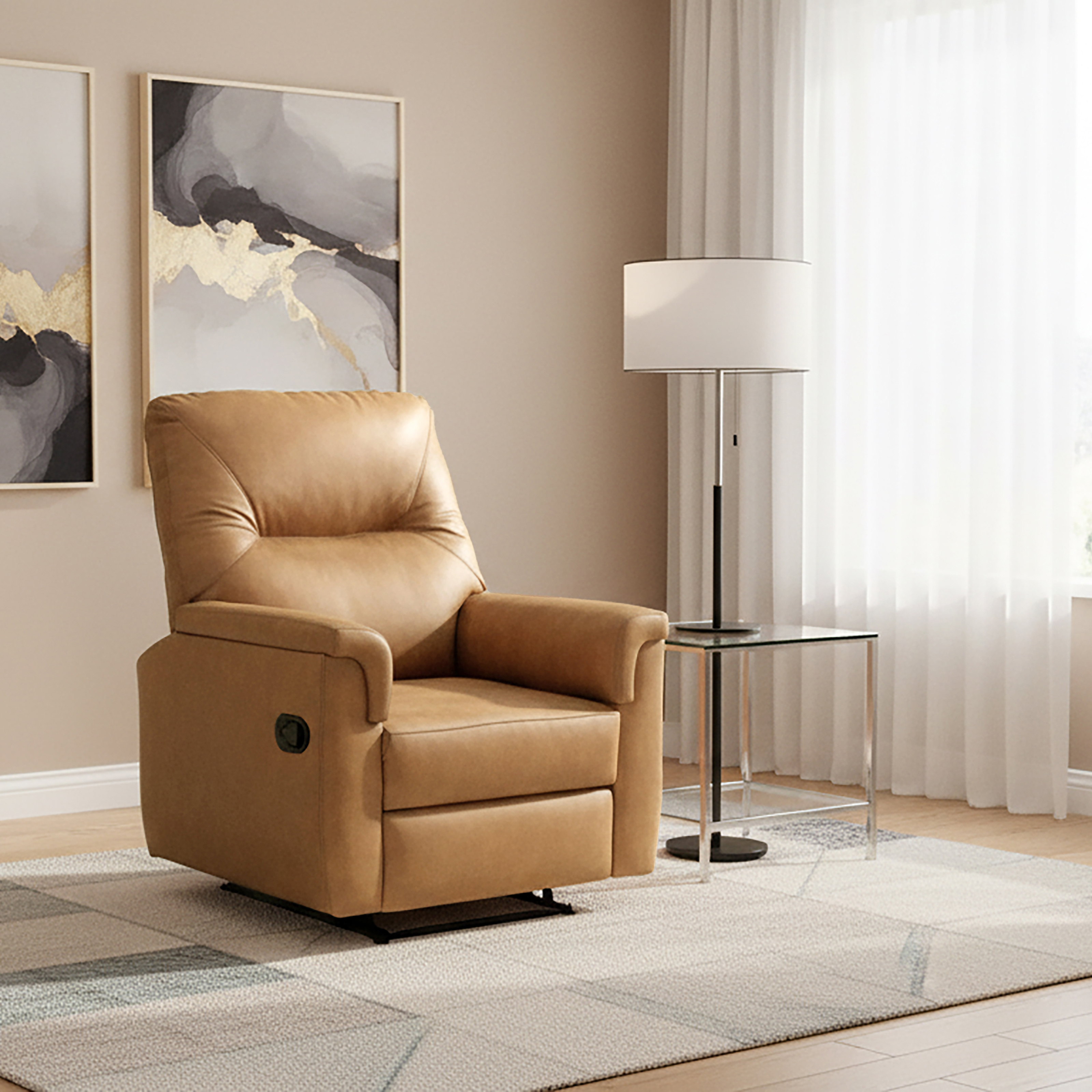 Poltrona reclinavel Corvette Tecido: L-482 Frankfurt montana