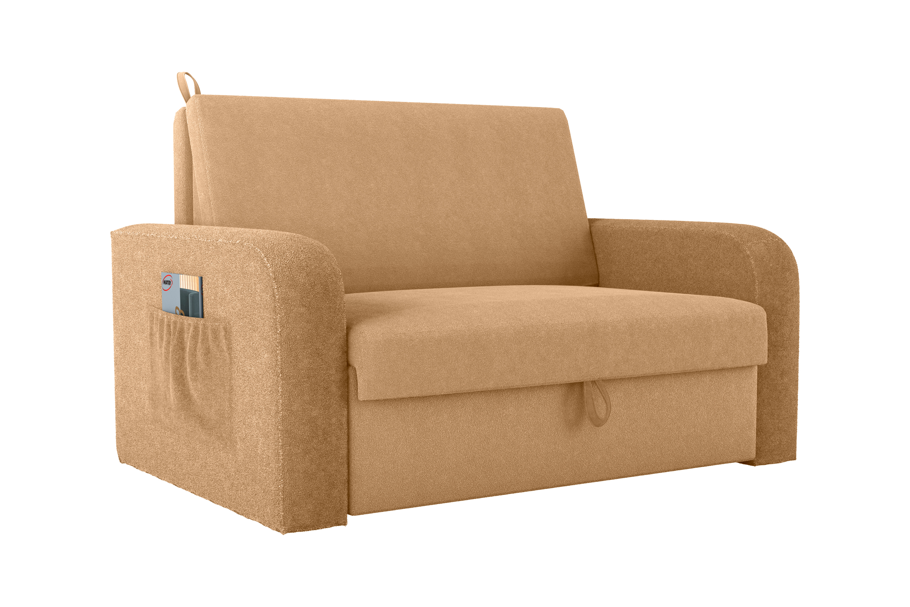 Sofa cama Daiane Tecido: F-493 Bouclê