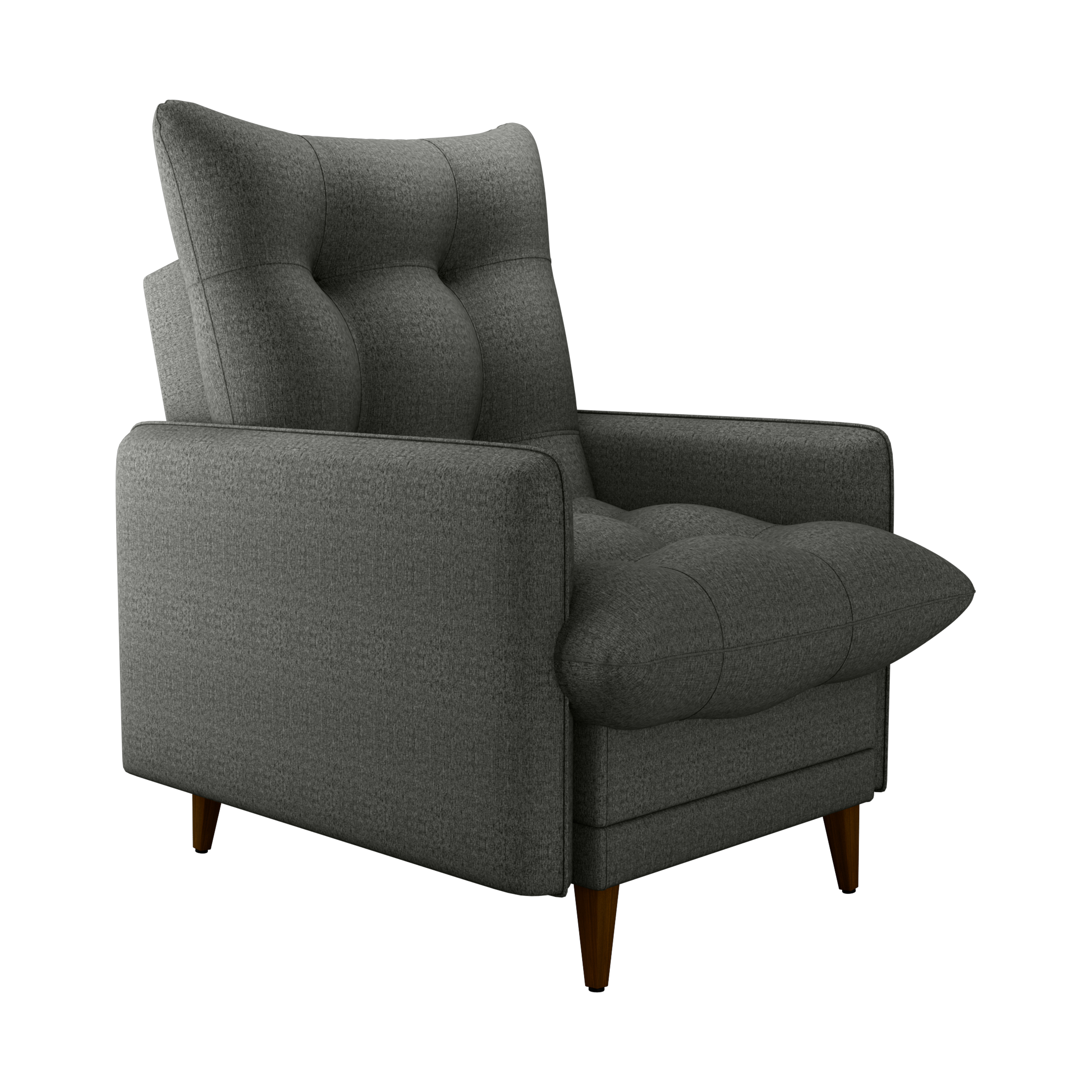 Poltrona + puff Montreal Tecido: E-484 Vancouver linen