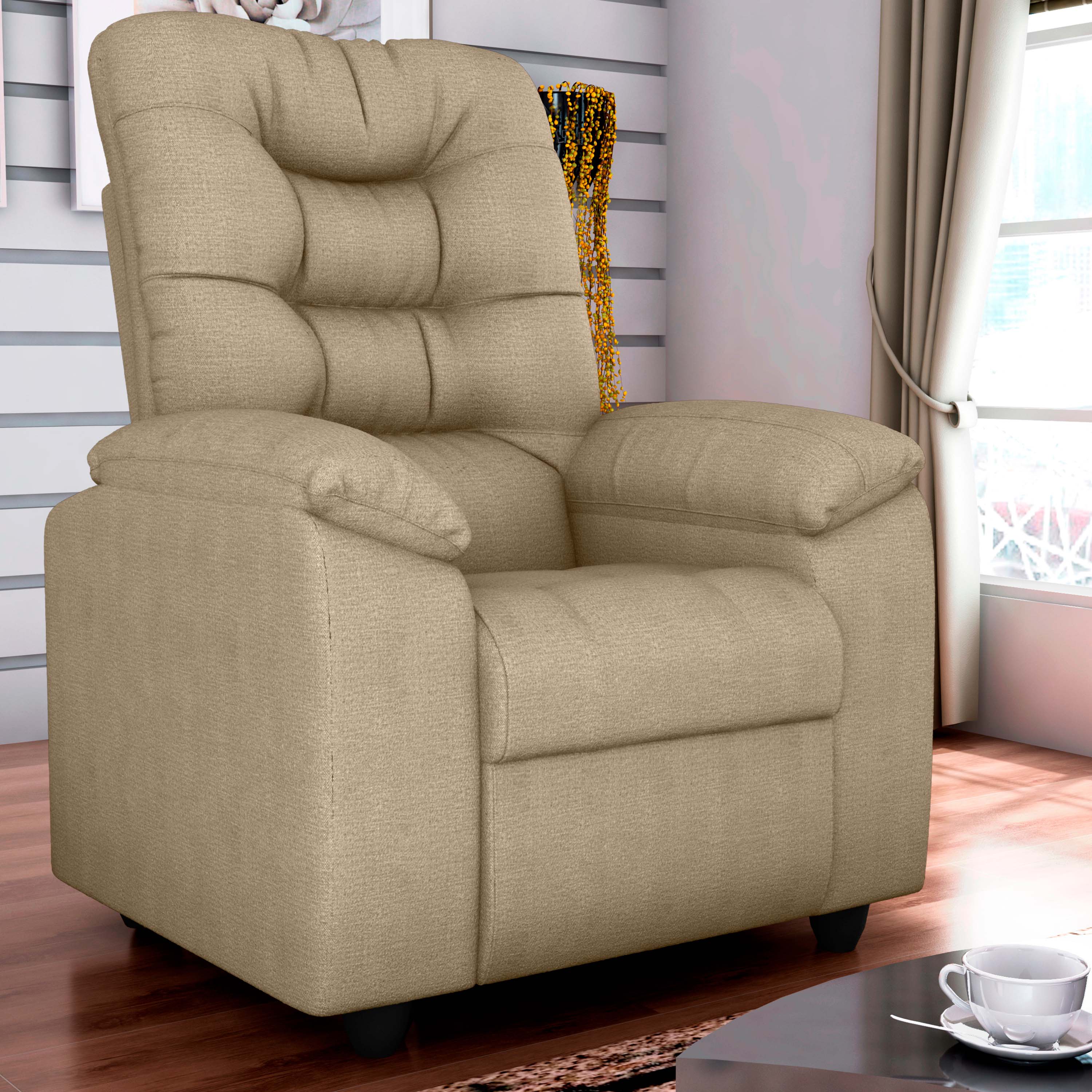 Poltrona reclinavel Onix Tecido: F-439 Veludo jaguar