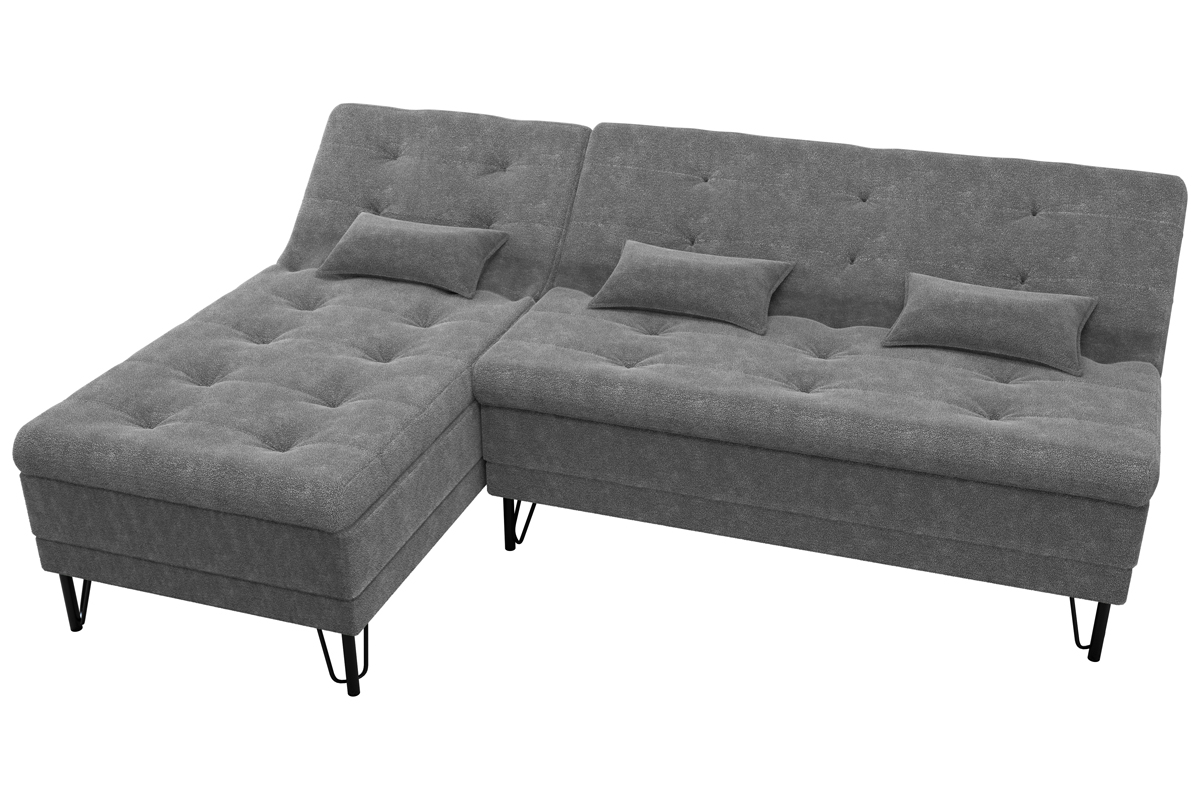 SofÁ cama Nice com chaise Tecido: F-497 Bouclê