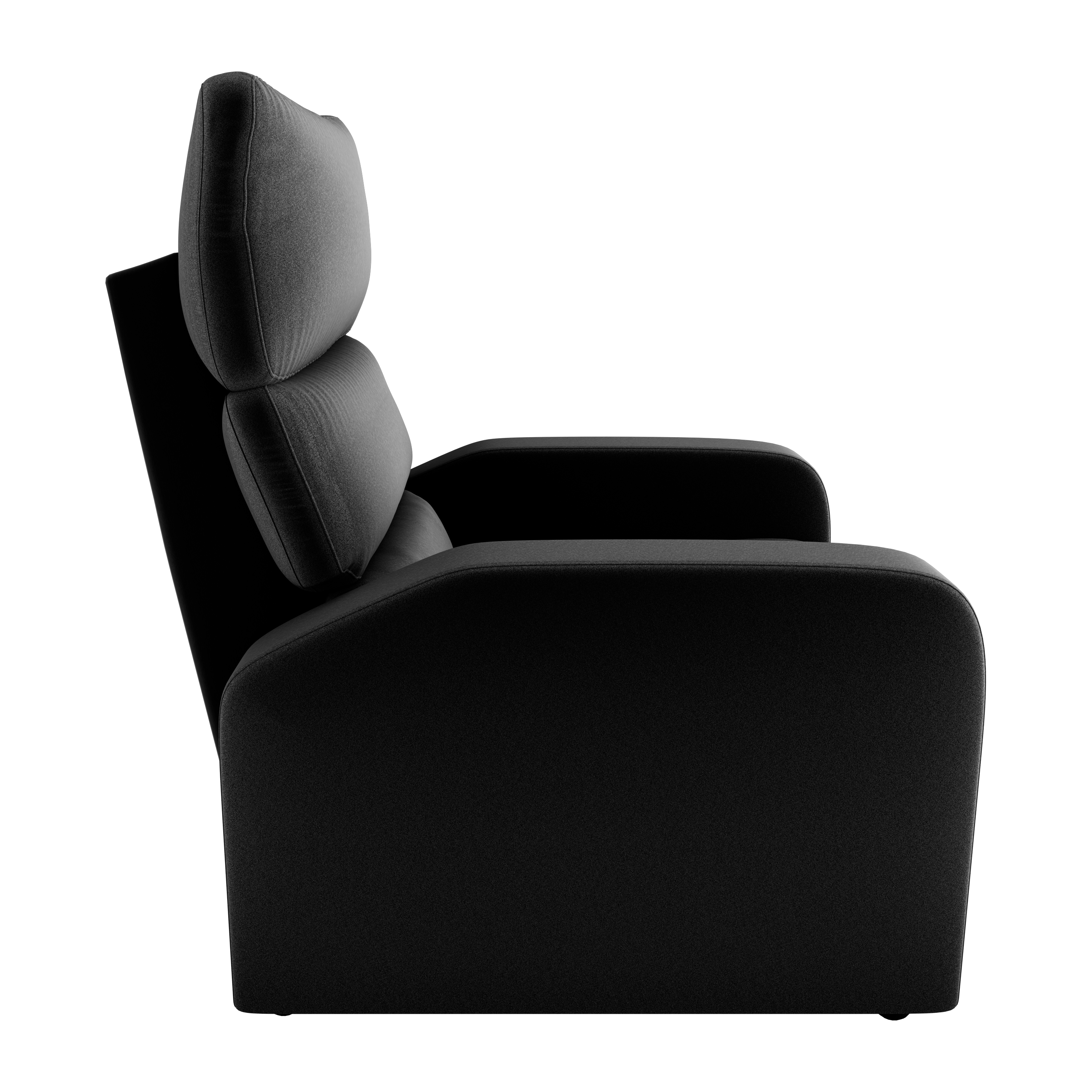 Poltrona reclinavel Kwid Tecido: F-451 Veludo inca