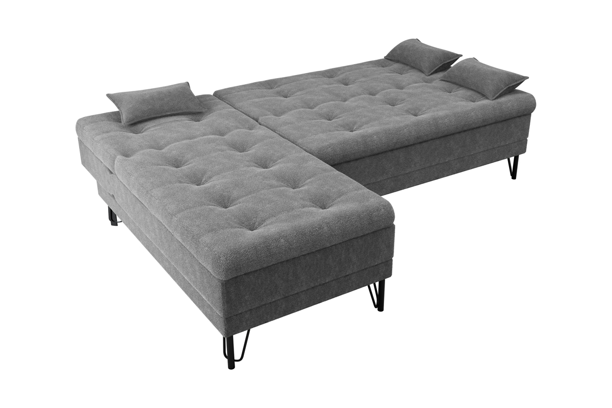 SofÁ cama Nice com chaise Tecido: F-497 Bouclê