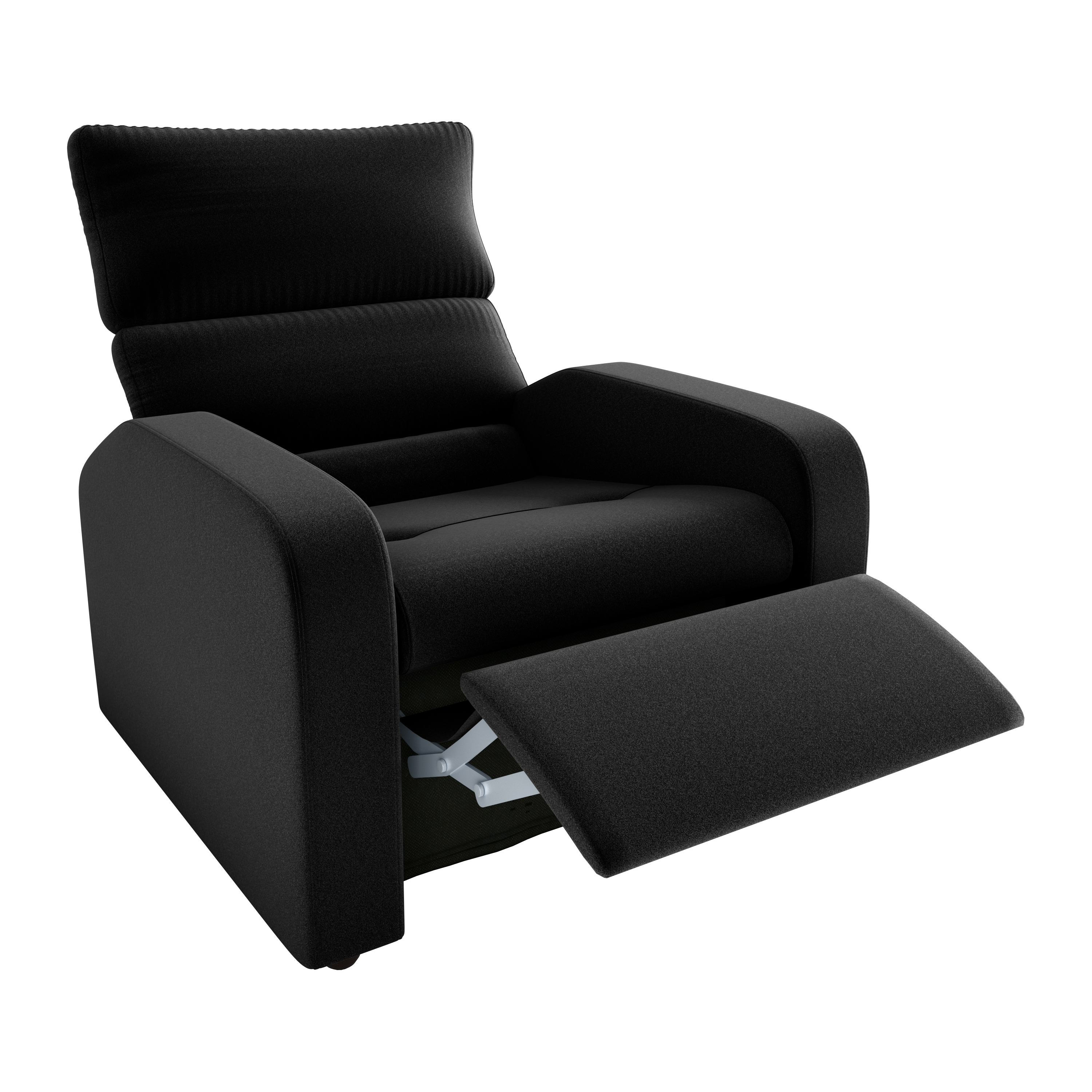Poltrona reclinavel Kwid Tecido: F-451 Veludo inca
