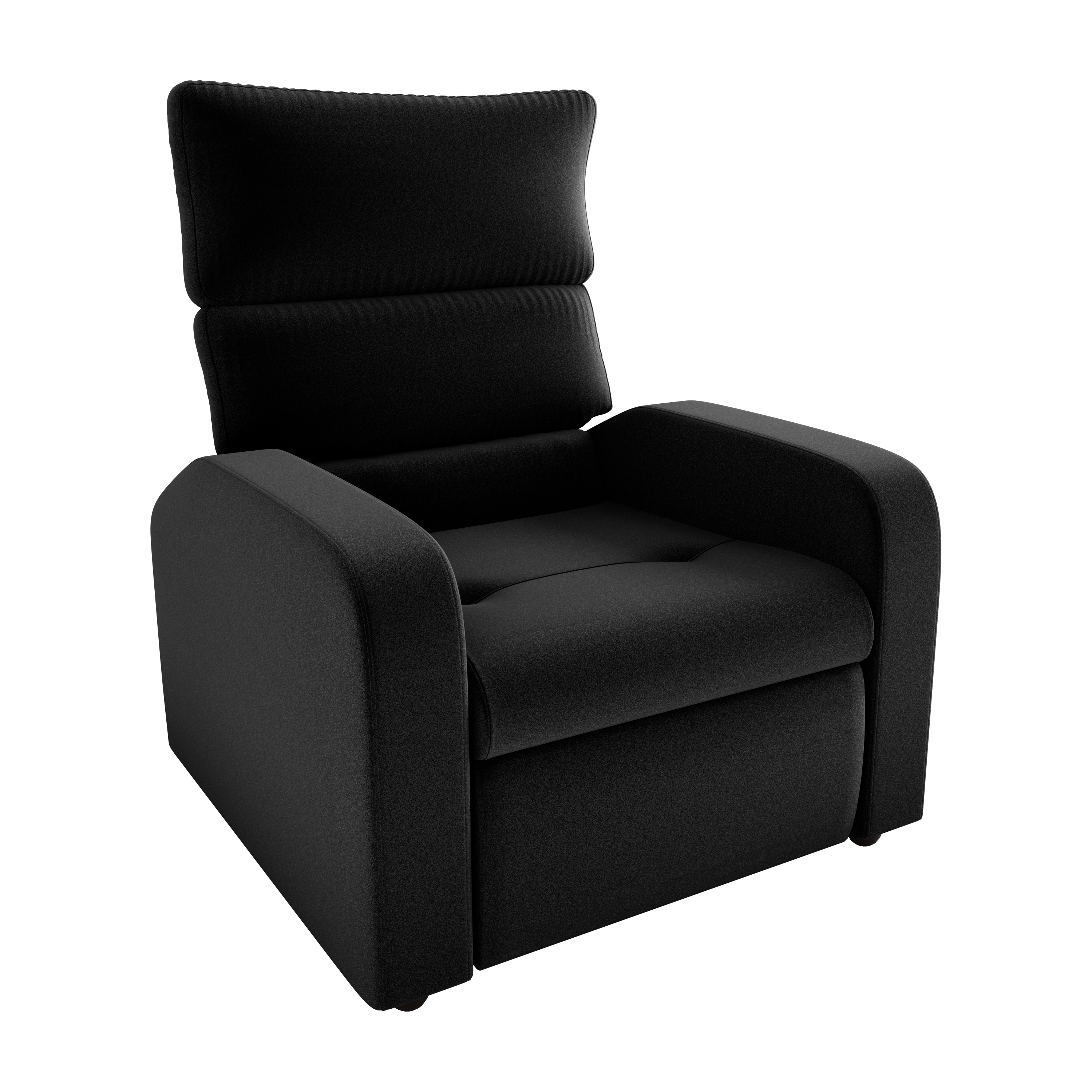 Poltrona reclinavel Kwid Tecido: F-451 Veludo inca
