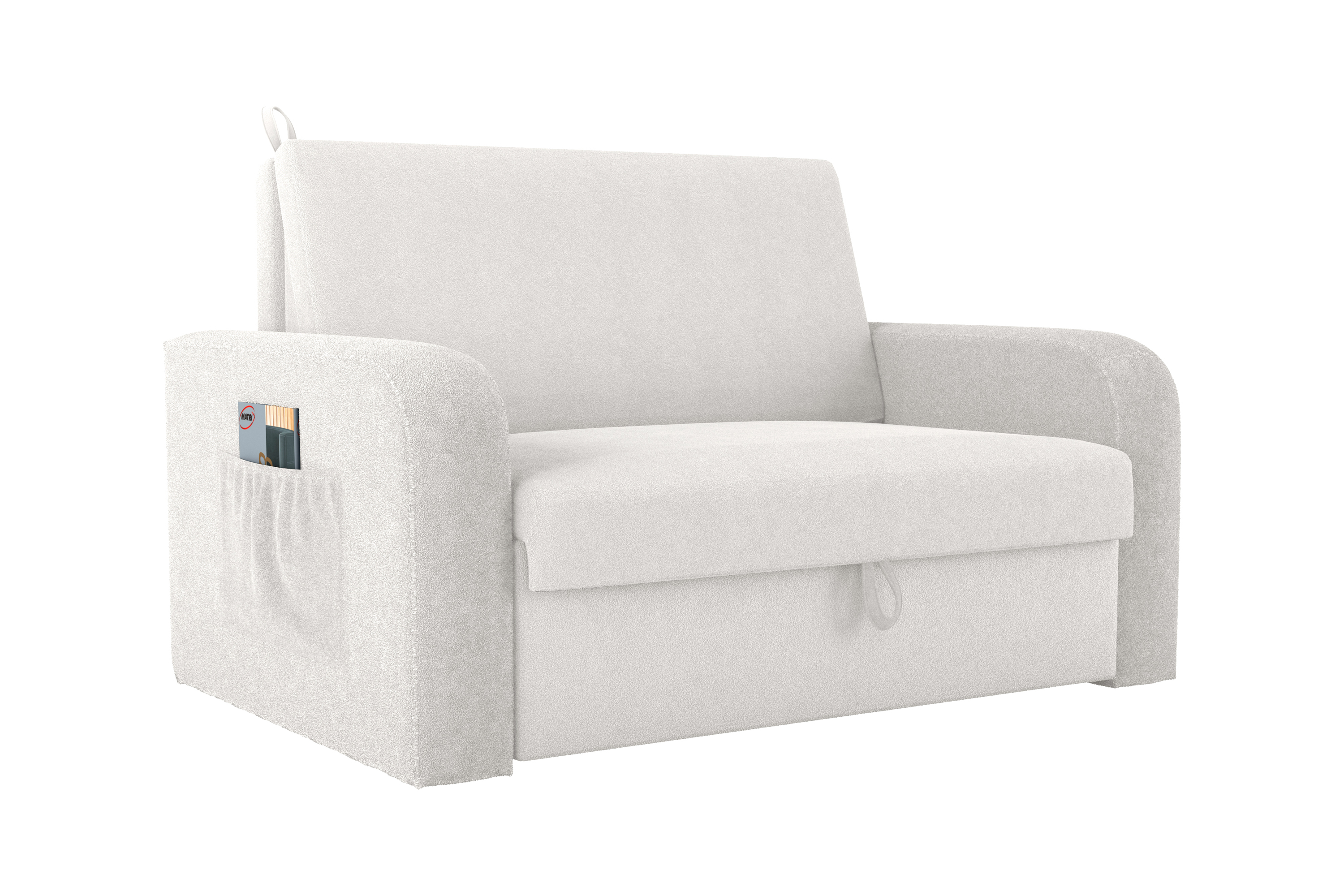 Sofa cama Daiane Tecido: F-492 Bouclê