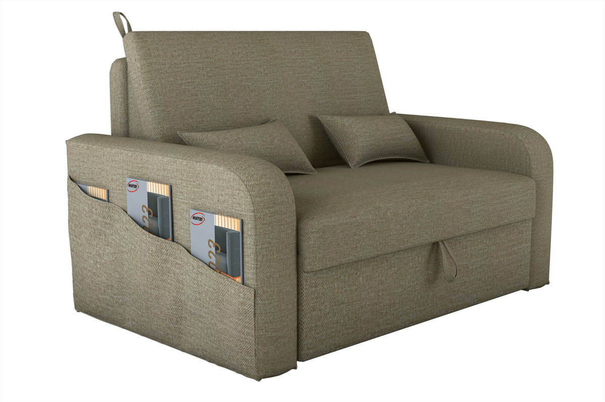 Sofa cama Lady dai Tecido: F-439 Veludo jaguar